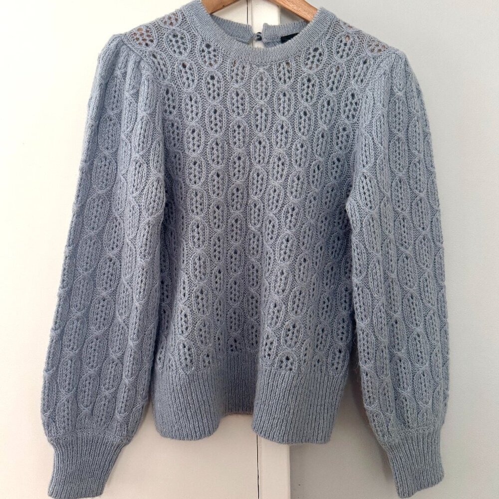 Women's Blue Knit Sweater